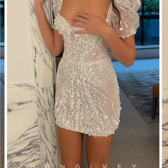 Hongivey short wedding reception dress! - Picture 2 of 7